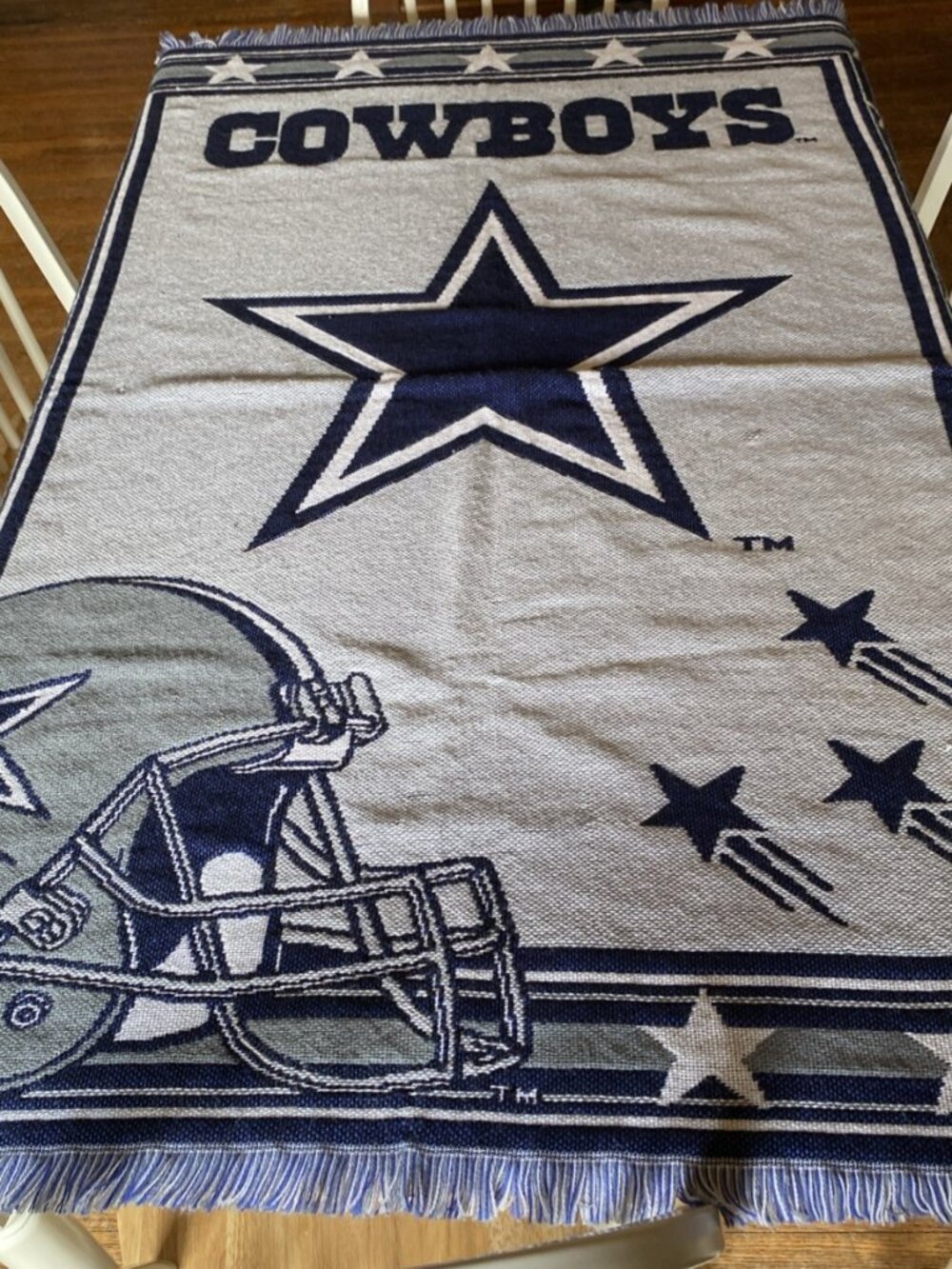 Team NFL Dallas Cowboys Northwest fringed throw blanket